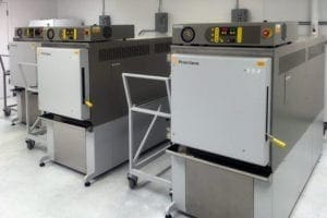 autoclaves in use at laboratory priorclave