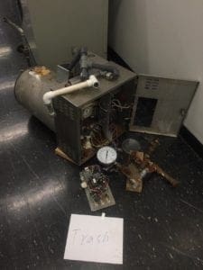 broken trash lab autoclave