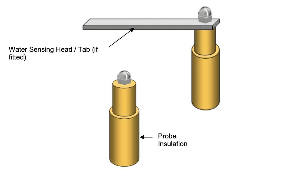 diagram of standard steam autoclave water sensing probes